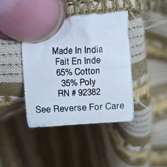 Prana Shirt Men's Yellow/ Mustard Retro Stripe Long Sleeve Button Up Size S - Picture 6 of 13